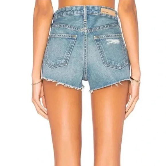 GRLFRND Cindy‎ High Rise Button Fly Jean Shorts - Picture 3 of 9